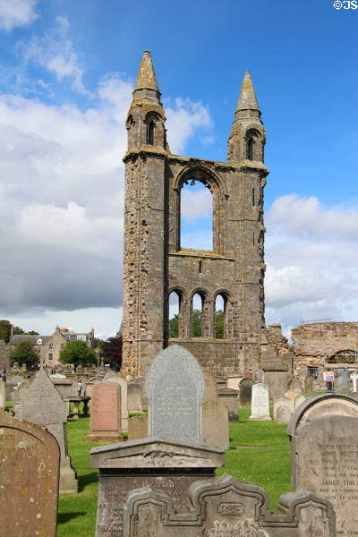 Ruins of East Tower of St Andrews Cathedral. St Andrews, Scotland.