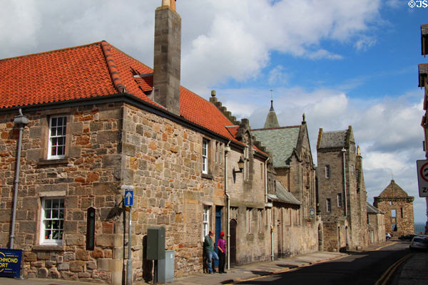 North Castle Street streetscape. St Andrews, Scotland.