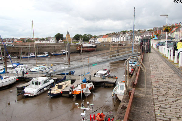 Anstruther harbor & waterfront. Anstruther, Scotland.