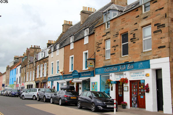 Anstruther streetscape. Anstruther, Scotland.