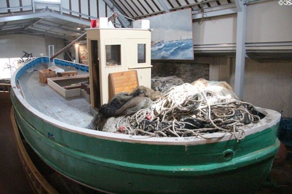 Fishing trawler at Scottish Fisheries Museum. Anstruther, Scotland.