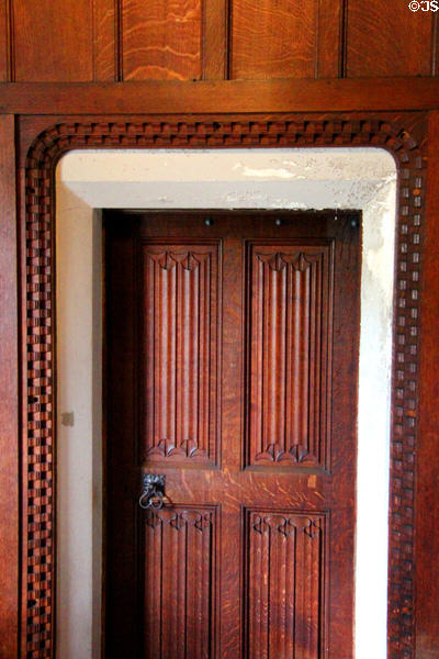 Door to Keeper's bedroom at Falkland Palace. Falkland, Scotland.