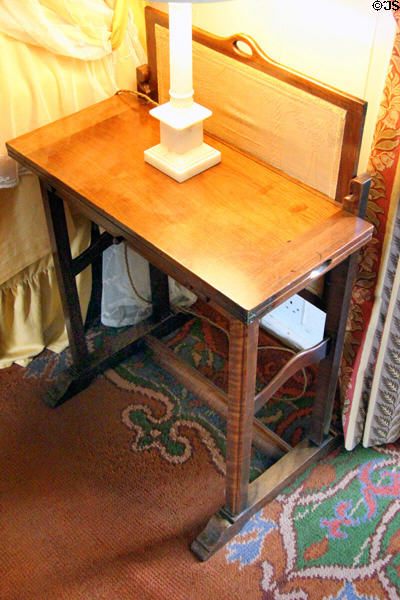 Bedside table by Robert Lorimer at Kellie Castle. Pittenweem, Scotland.