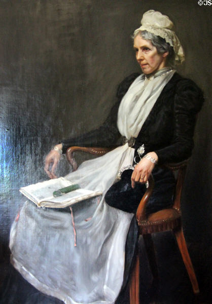 Mrs. Hannah Stodart Lorimer portrait (1902) by John Henry Lorimer at Kellie Castle. Pittenweem, Scotland.