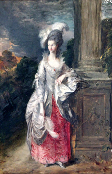 Honorable Mrs. Mary Graham, née Cathcart, after Thomas Gainsborough at Kellie Castle. Pittenweem, Scotland.
