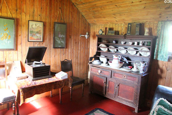 Early 20th C farmhouse dining area at Highland Folk Museum. Newtonmore, Scotland.