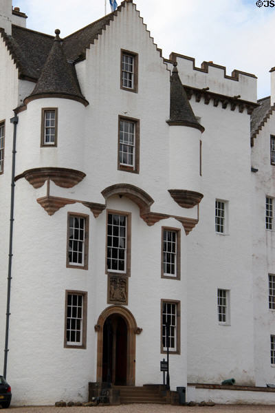 Entrance door at Blair Castle. Pitlochry, Scotland.
