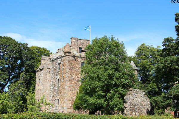 Elcho Castle (c1560) run as a museum by Historic Scotland (HES). Perth, Scotland.