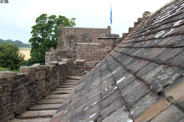 Roof details at Huntingtower Castle. Perth, Scotland.