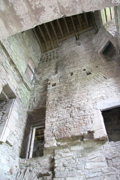 Tower interior at Huntingtower Castle. Perth, Scotland.