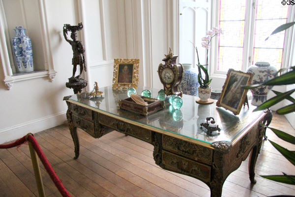 Writing desk in ante-room at Scone Palace. Perth, Scotland.
