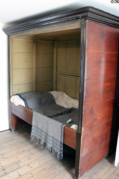 Enclosed bed at Robert Burns House. Dumfries, Scotland.