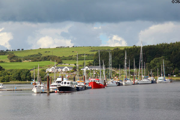 Kirkcudbright harbor on River Dee. Kirkcudbright, Scotland.