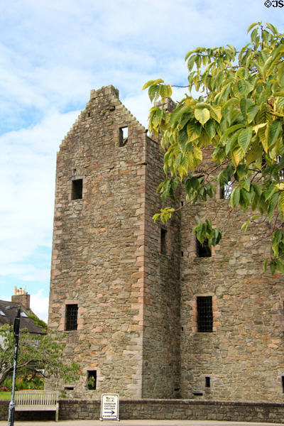 Maclellan's Castle (1570-82) run as museum by Historic Scotland (HES). Kirkcudbright, Scotland.