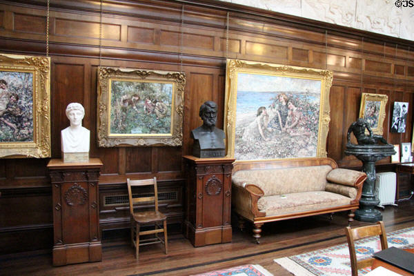 Gallery of E.A. Hornel paintings & sculptures at Broughton House. Kirkcudbright, Scotland.