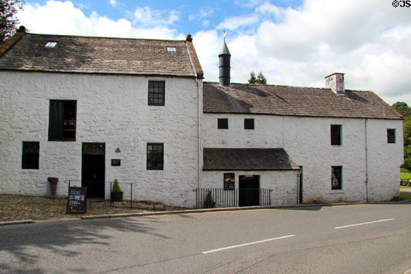 New Abbey Corn Mill (1790s) run as museum by Historic Scotland (HES). New Abbey, Scotland.
