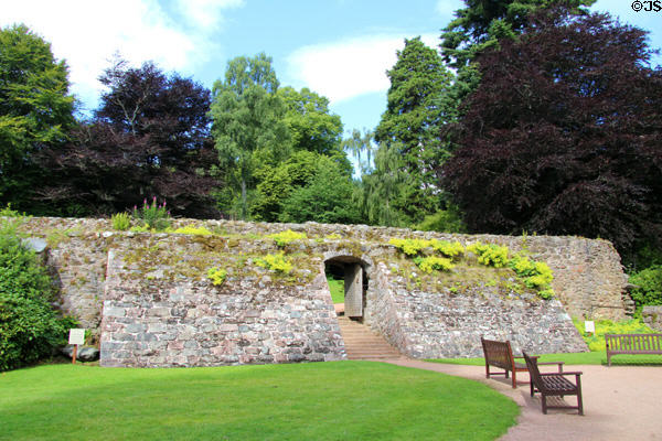 Early wall at Craigievar Castle. Alford, Scotland.