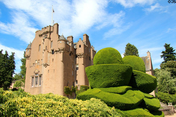 Crathes Castle (1553 & 1596) run as museum by National Trust for Scotland (NTS). Crathes, Scotland.