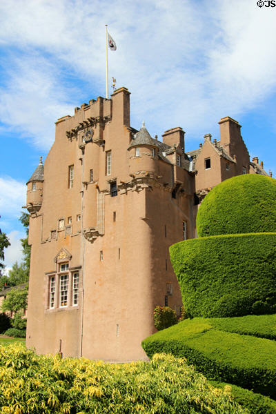 L-plan tower house of Crathes Castle. Crathes, Scotland.