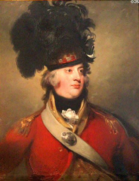 Gen. Francis Humberstone Mackenzie 1st. Lord Seaforth (1754-1815) portrait after William Beechey at Castle Fraser. Aberdeenshire, Scotland.