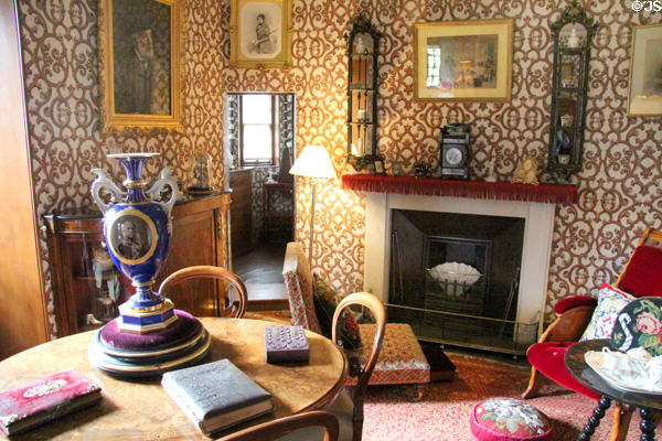Victorian Sitting Room at Castle Fraser. Aberdeenshire, Scotland.