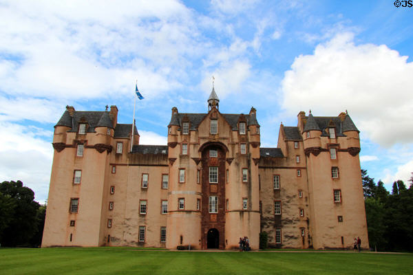 Fyvie Castle (1599; 1777-93; 1816; 1890) run as museum by National Trust for Scotland (NTS). Turriff, Scotland.