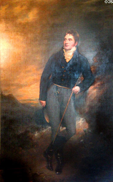 William Gordon of Fyvie portrait by William Beechey at Fyvie Castle. Turriff, Scotland.