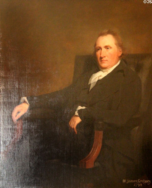 Professor James Gregory (1753-1821) portrait by Henry Raeburn at Fyvie Castle. Turriff, Scotland.