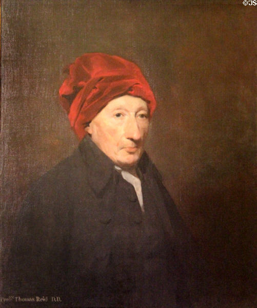 Thomas Reid (1710-1796), Professor of Moral Philosophy at Glasgow University portrait by Henry Raeburn at Fyvie Castle. Turriff, Scotland.