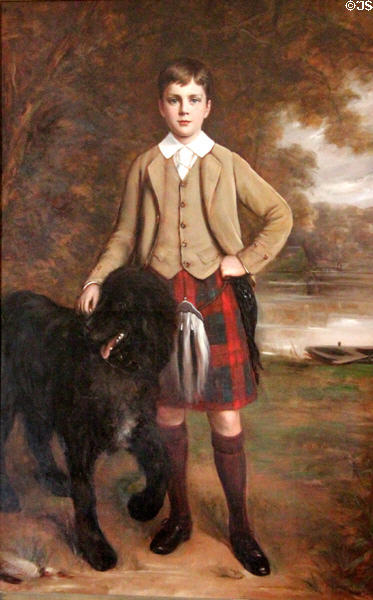 Percy Forbes-Leith (1881-1900) portrait by Francisque-Edouard Bertier at Fyvie Castle. Turriff, Scotland.