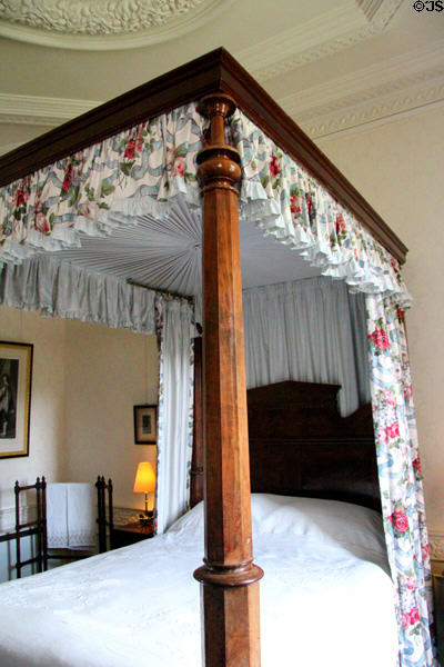 Four poster bed at Fyvie Castle. Turriff, Scotland.