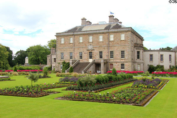 Haddo House over garden. Methlick, Scotland.