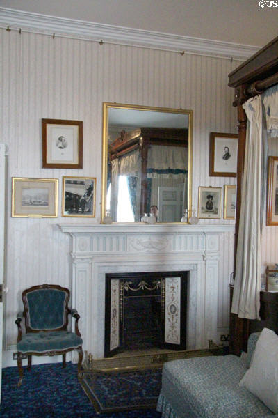Bedroom once used by Queen Victoria at Haddo House. Methlick, Scotland.