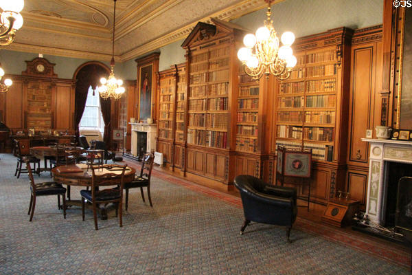 Library at Haddo House. Methlick, Scotland.