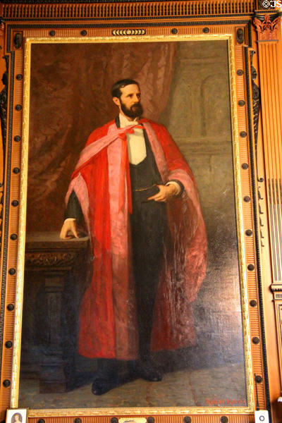 John, 7th Earl of Aberdeen, later 1st Marquess of Montreal, governor general of Canada (1893-8) portrait by Robert Harris at Haddo House. Methlick, Scotland.