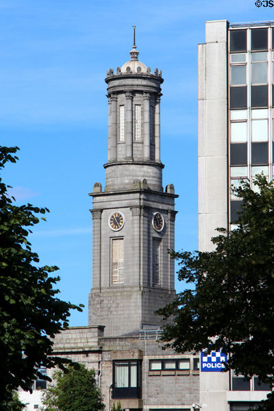 Clock tower on Aberdeen Arts Centre (former North Church) (1829-30). Aberdeen, Scotland. Architect: John Smith.
