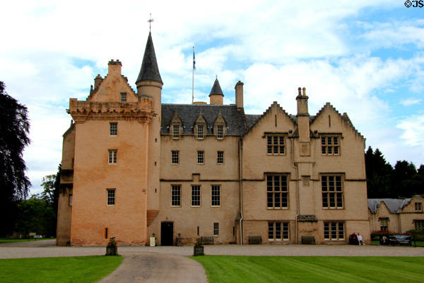 Brodie Castle (1824) run as museum by National Trust for Scotland (NTS). Brodie, Scotland. Architect: William Burn.