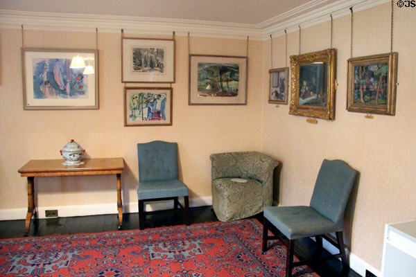 Art collection at Brodie Castle. Brodie, Scotland.