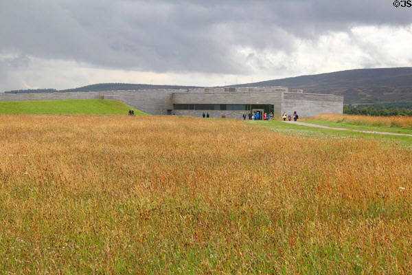 Culloden Moor Visitor Centre building at Culloden Battlefield. Culloden Moor, Scotland.