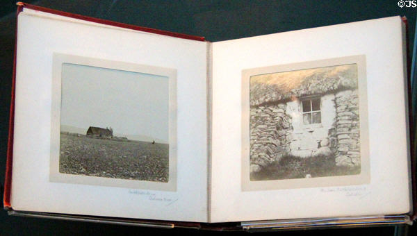 Photographic album of Culloden battlefield (c1899) at Culloden Moor Visitor Centre. Culloden Moor, Scotland.