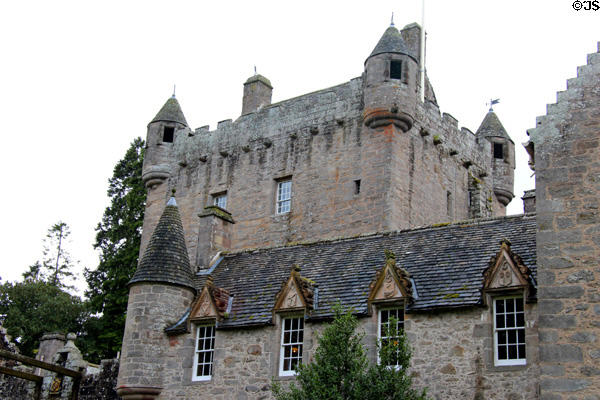 Original tower & expansions of Cawdor Castle. Cawdor, Scotland.