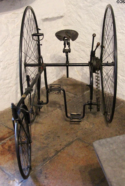 Pedal tricycle at Cawdor Castle. Cawdor, Scotland.