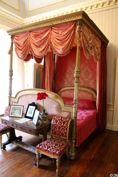 Prince of Wales's bedroom at Duff House. Banff, Scotland.