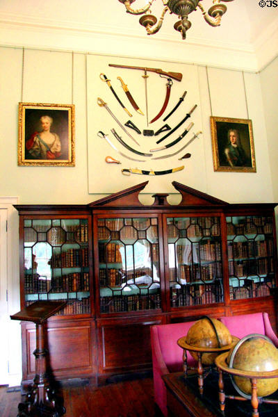 Inner library at Duff House. Banff, Scotland.