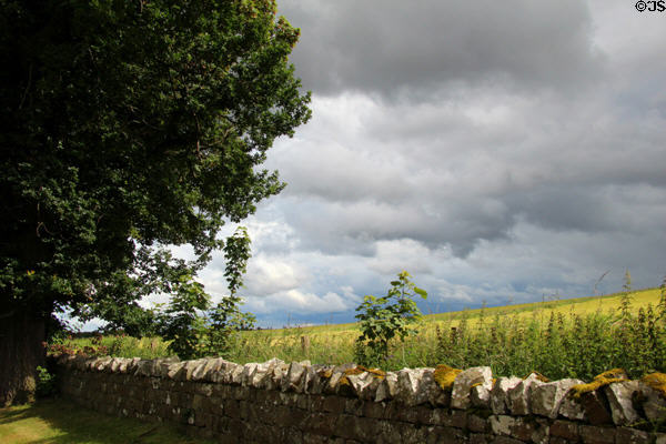 Landscape around Spynie Palace. Elgin, Scotland.