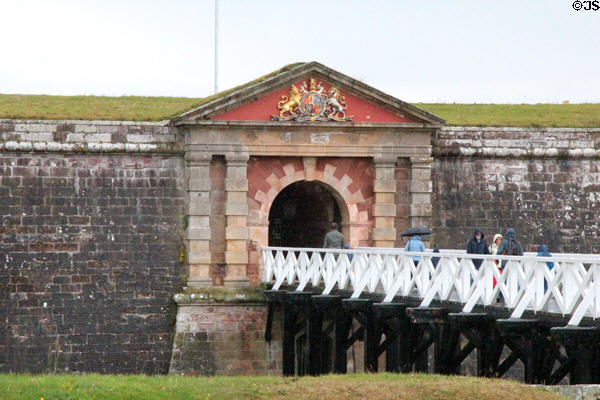 Archway entrance to Fort George. Fort George, Scotland.