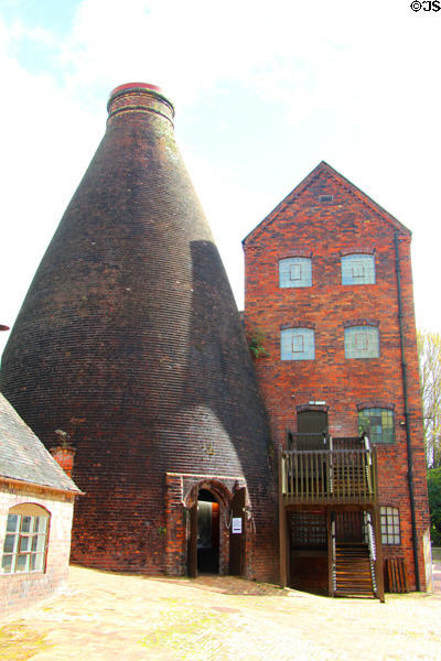 Coalport brick kiln at Coalport China Museum. Ironbridge, England.