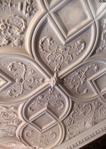 Drawing room ceiling detail (1888) by Charles Eamer Kempe at Wightwick Manor. Wolverhampton, England.