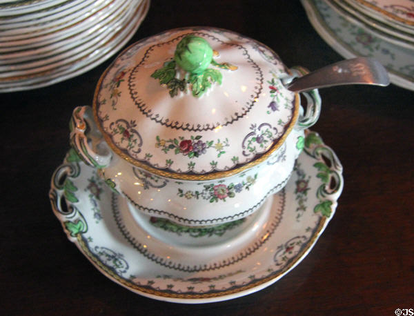 Copeland Spode Chelsea' soup tureen (1920s) at Wightwick Manor. Wolverhampton, England.