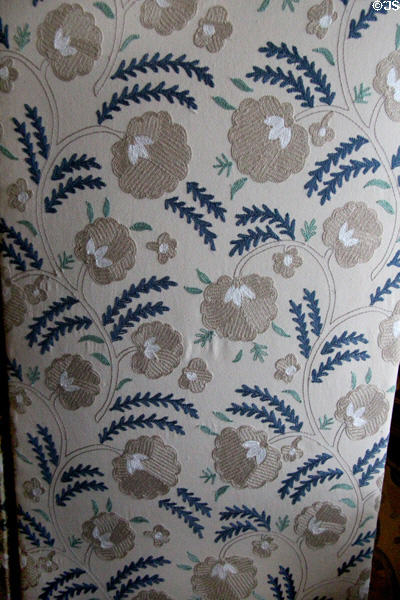 Wightwick fabric made up as screen (2015) by Morris & Co (Sanderson Group) at Wightwick Manor. Wolverhampton, England.